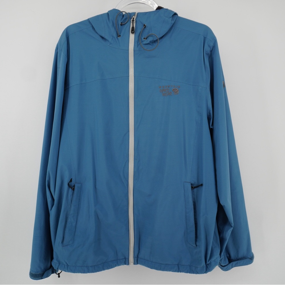 Mountain‎ Hardwear Men’s Rain windbreaker jacket Large Light blue Gorpcore